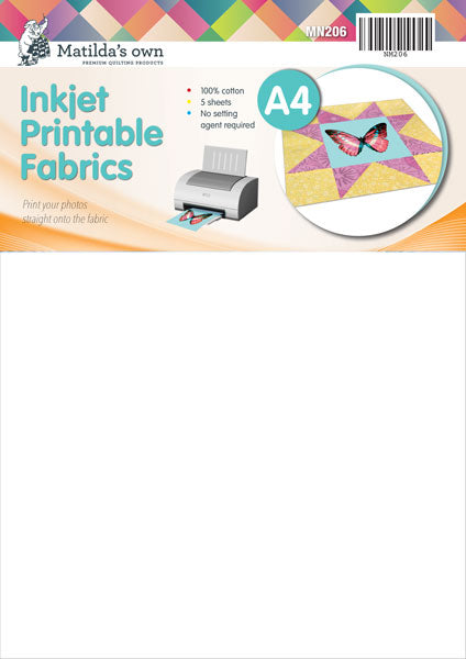 Inkjet Printable Fabric by Matilda's Own A4